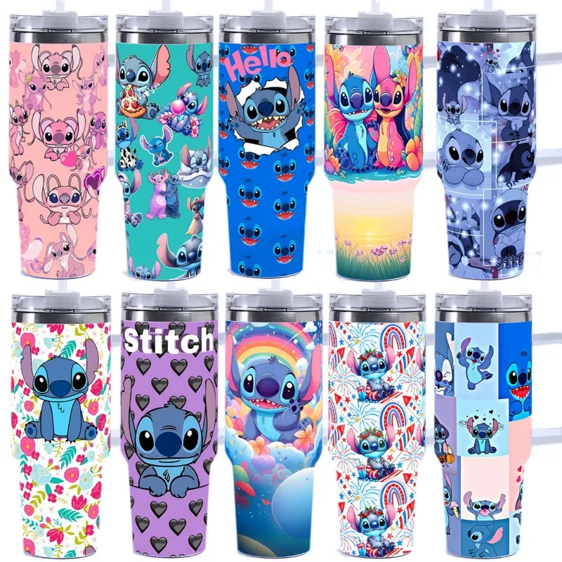 

Stitch Cute Creative Car Cup Water Cups Stainless Steel Thermal Insulation Car Ice King Cup Men's and Women's Daily Necessities