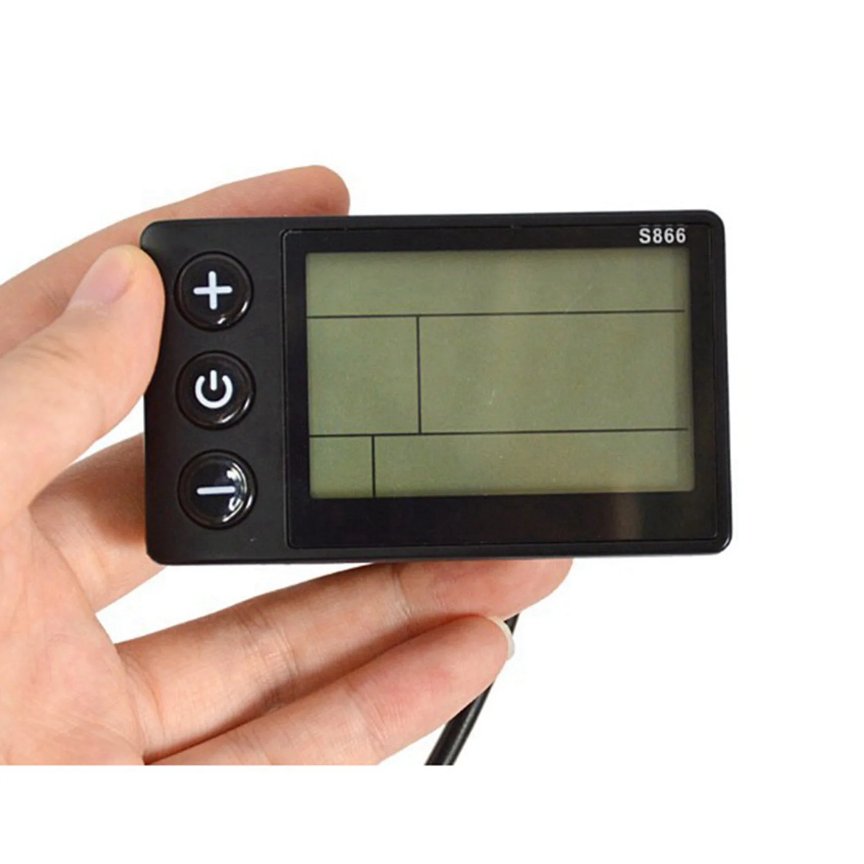 B48B-2X S866 Electric Bike LCD Display E-Bike Electric Scooter Display Meter Control Panel With Waterproof Plug