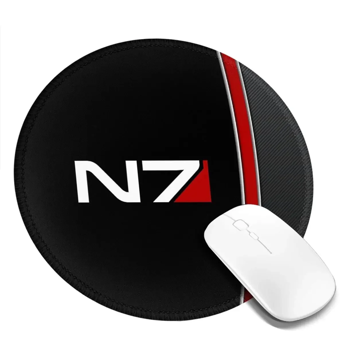 Mass Effect Emblem! Round Mouse Pad Computer Keyboard Mouse Mat Gamer Laptop Desk Mat Office Accessories Table Mats
