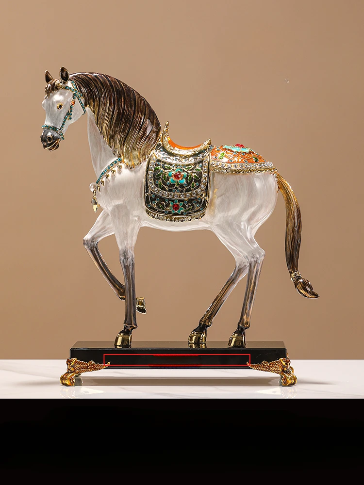 The Royal Horse Riding To The Success The Enamel Color Alloy Arts Crafts Decoration Gift