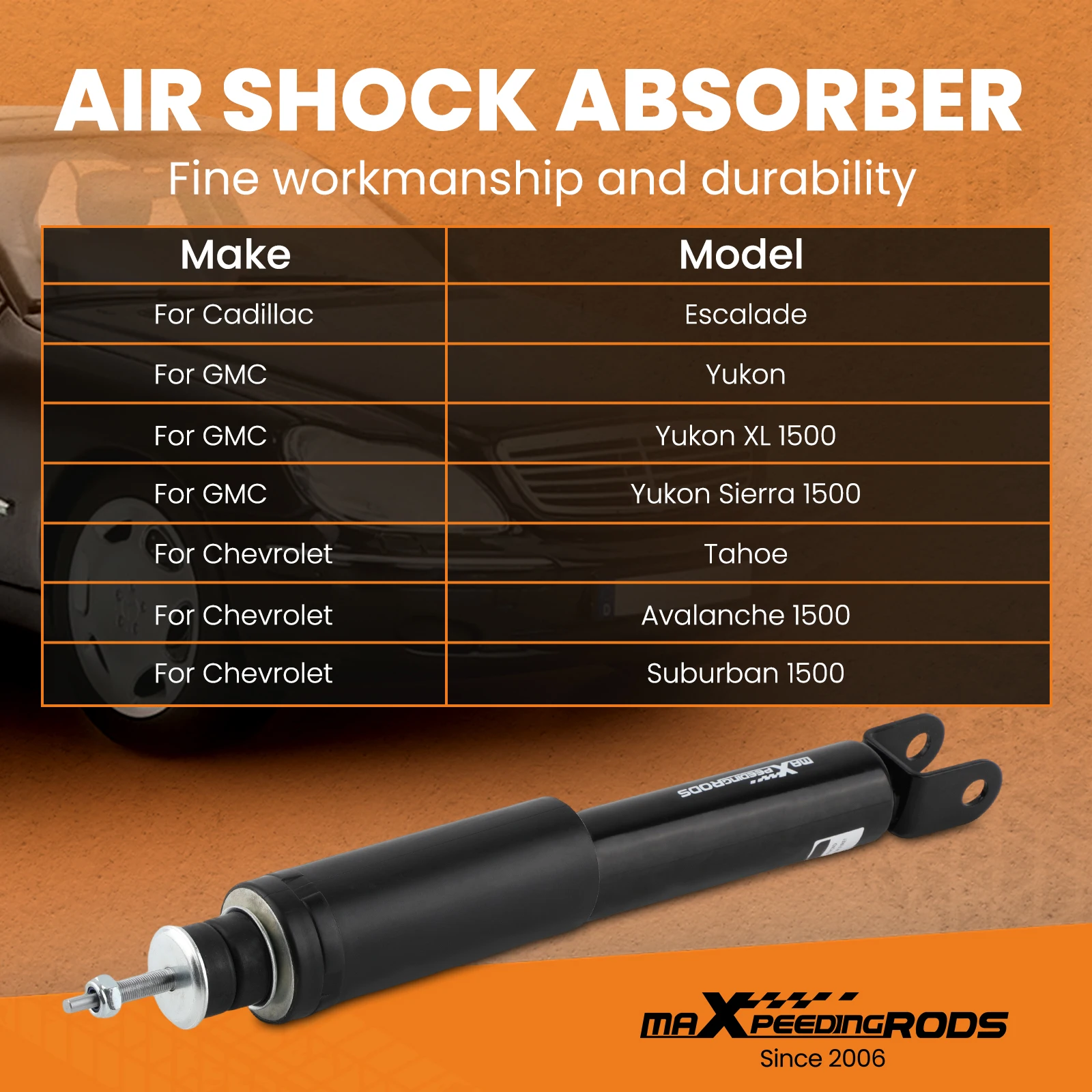 2 uds puntales de suspensión delantera para Chevrolet Tahoe 2000-2006 22187159   para GMC Yukon XL Cadillac Escalade 22400884