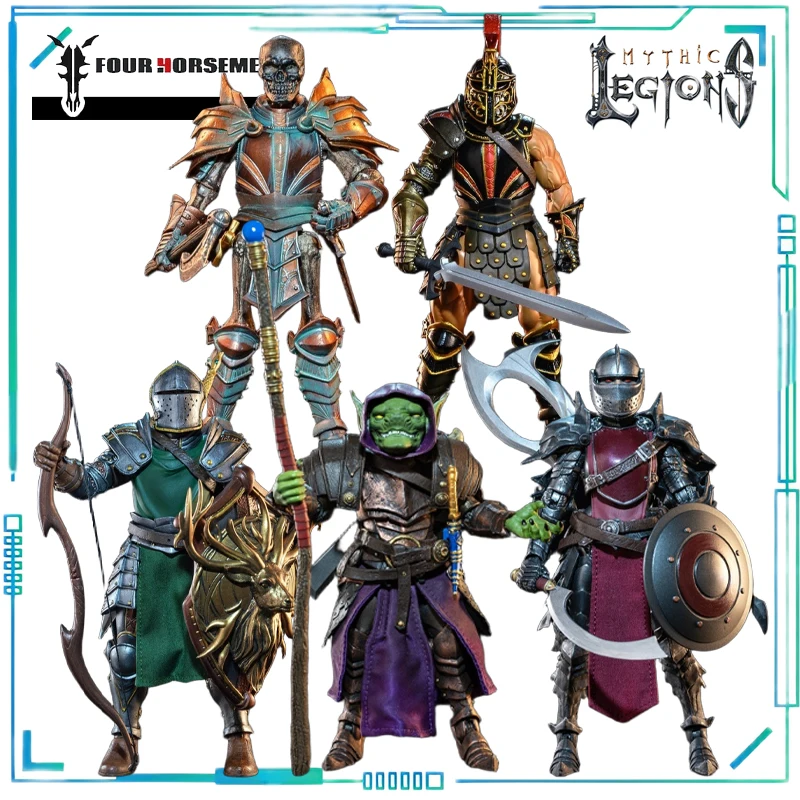 

Four Horsemen Studios Genuine Mythic Legions Series All Star 5+ Ramulus，Lulin Guard，Swagger，Ms. Avalona Movable Model Collect