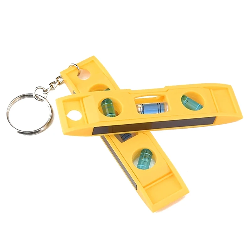 Portable Spirit Level Mini 3 Bubble Level with Keychain Torpedo Magnetic Gradienter Level Measuring