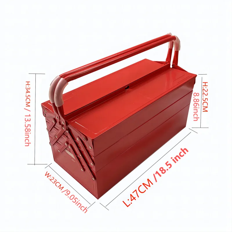 52pcs tool set iron box car home machine repair chrome vanadium steel tool three-layer five-grid building box
