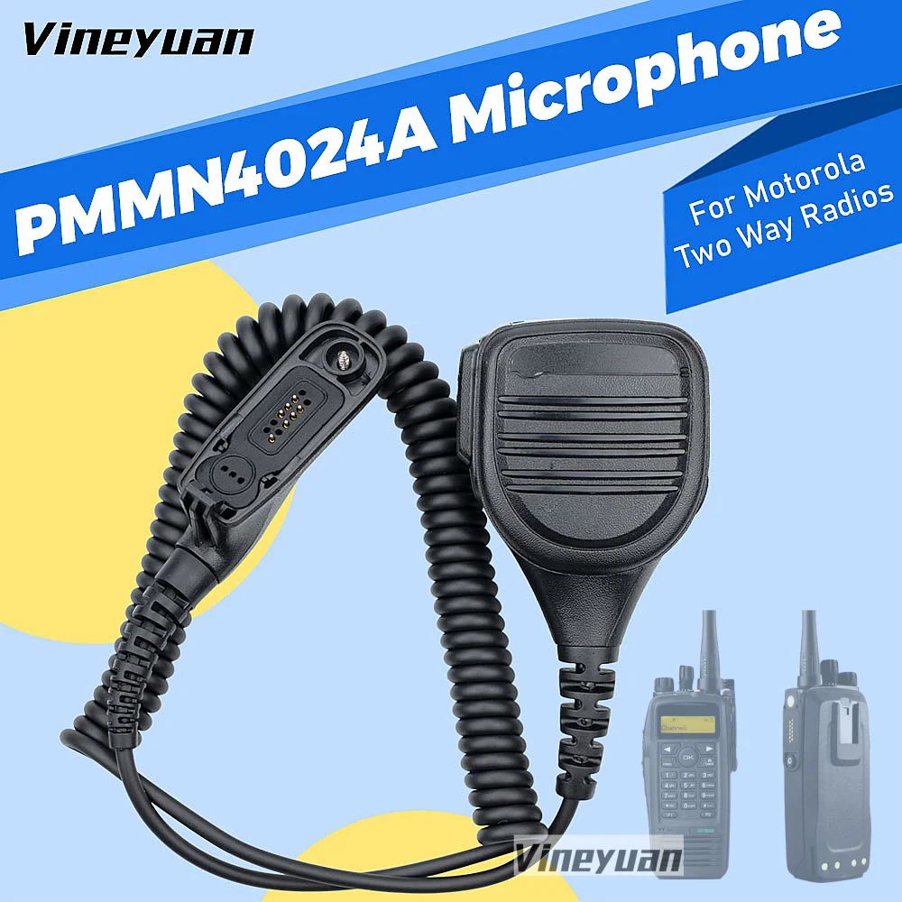 

PMMN4024A Handheld Speaker Microphone for Motorola XiR P8608 XiR P8668 XiR P8660 APX 4000 DGP4150 DP3400 XPR6300 Two Way Radio