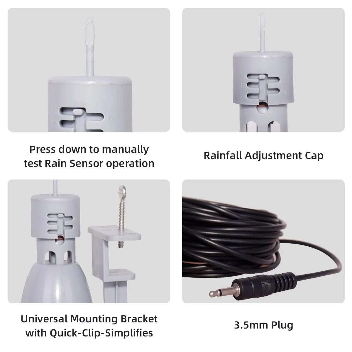 Mini Rain Sensor Automatically Interrupt Watering System for Garden Water Timer Home Irrigation