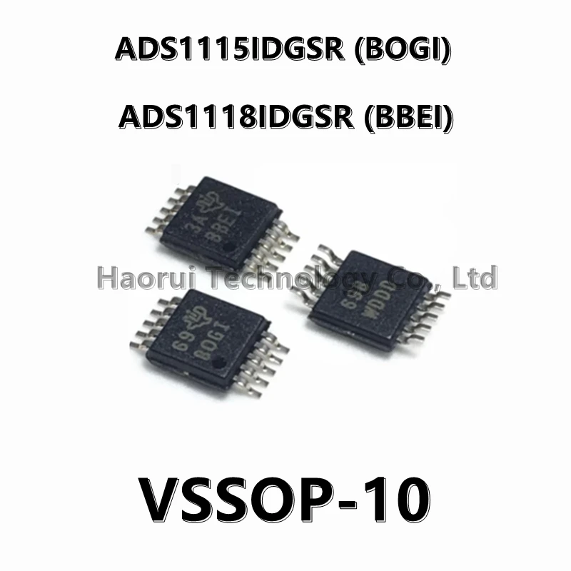 (10pcs) Original ADS1115IDGSR ADS1115 BOGI ADS1118 ADS1118IDGSR IDGST BBEI Chip IC