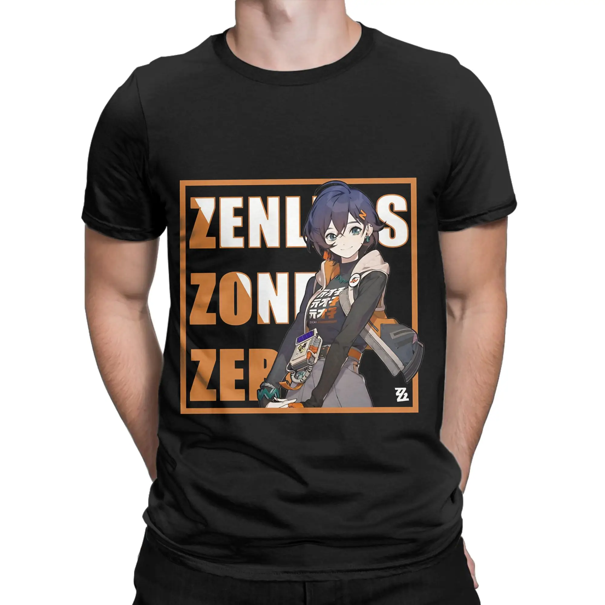 Zenless Zone Zero Belle Classic Shirt Funny 100% Cotton T-Shirt Zenless Zone Zero Tees Tops For Men