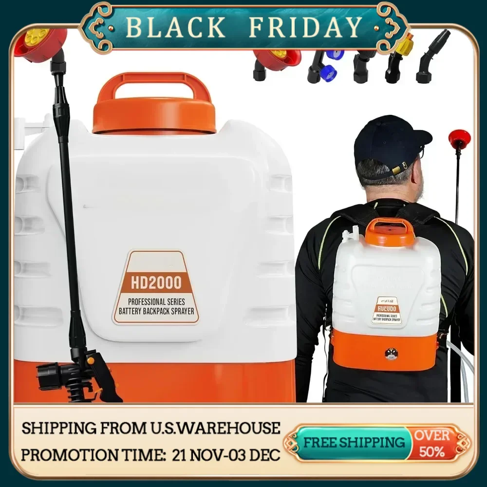 

2 Gallon Battery Powered Spray, Battery Powered Backpack Type - Compact Lawn Professional Electric Spray in Lawn and Garden.