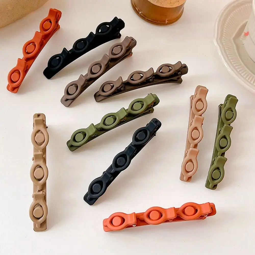 Cute Side Barrettes Braided Hair Clip Korean Style Plastic Duckbill Clip Hairpin Headwear Bangs Clip Daily