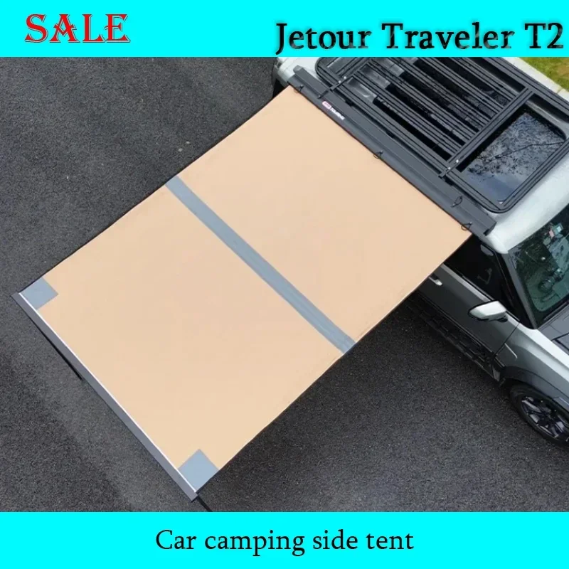 

Fit for JETOUR Traveler T2 2023-2024 Cars roof luggage rack sun and rain protection side tent Cars camping exterior accessories