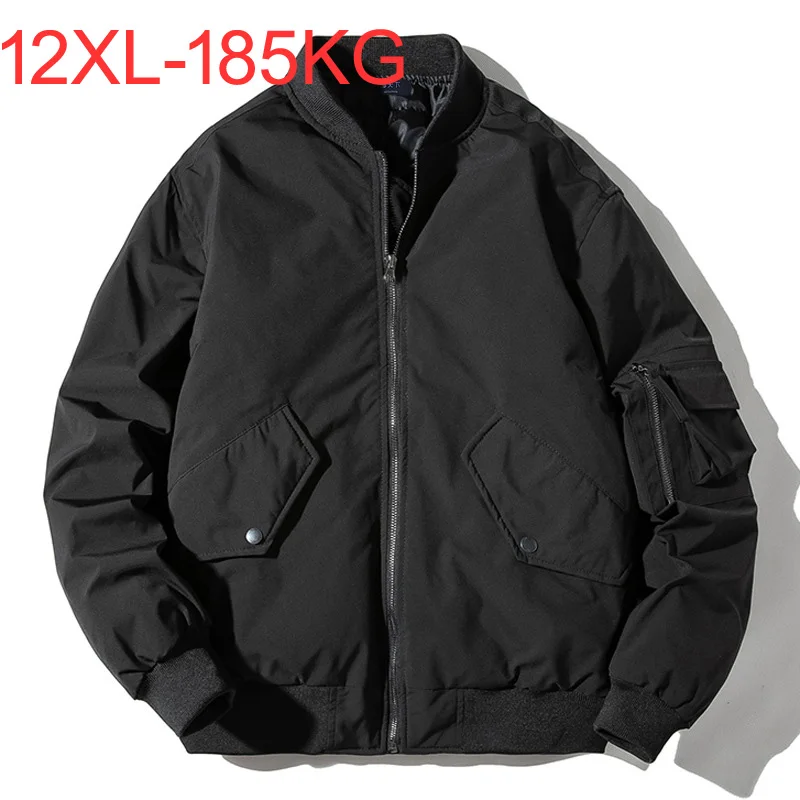 Men's Winter Plus Size Bust 165cm Extra Large Trendy Loose Padded Jacket Cotton Jacket 12XL 11XL 10XL 9XL winter coat