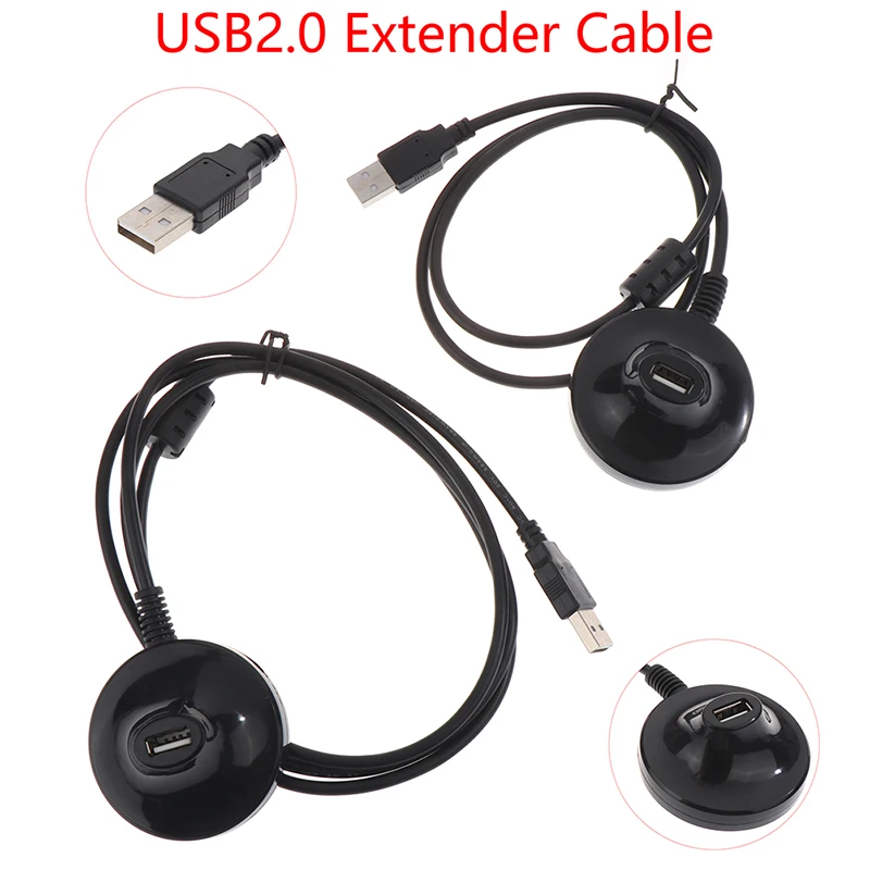 0.8/1.5m USB 2.0 Extender Cable Male to Female Adapter Base Docking Stand For Laptop Projector Mouse Keyboard USB Extender