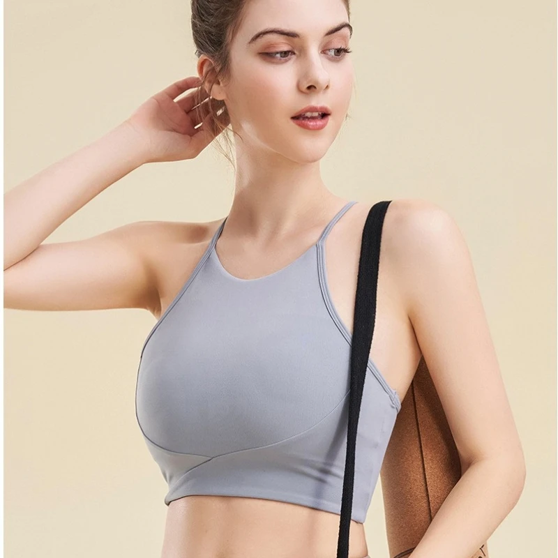 Reggiseno sportivo da donna Top Push Up Fitness Yoga reggiseno intimo Sport Top per donna gilet da corsa traspirante abbigliamento da palestra gilet