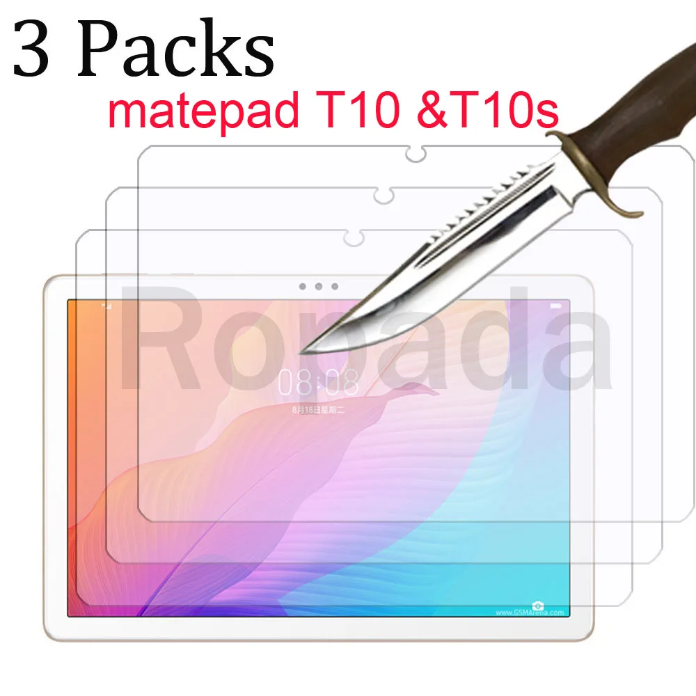 

3PCS Glass screen protector for Huawei matepad T10S 10.1''/T10 9.7'' 2020 version tablet protective film 9H hardness anti-dust