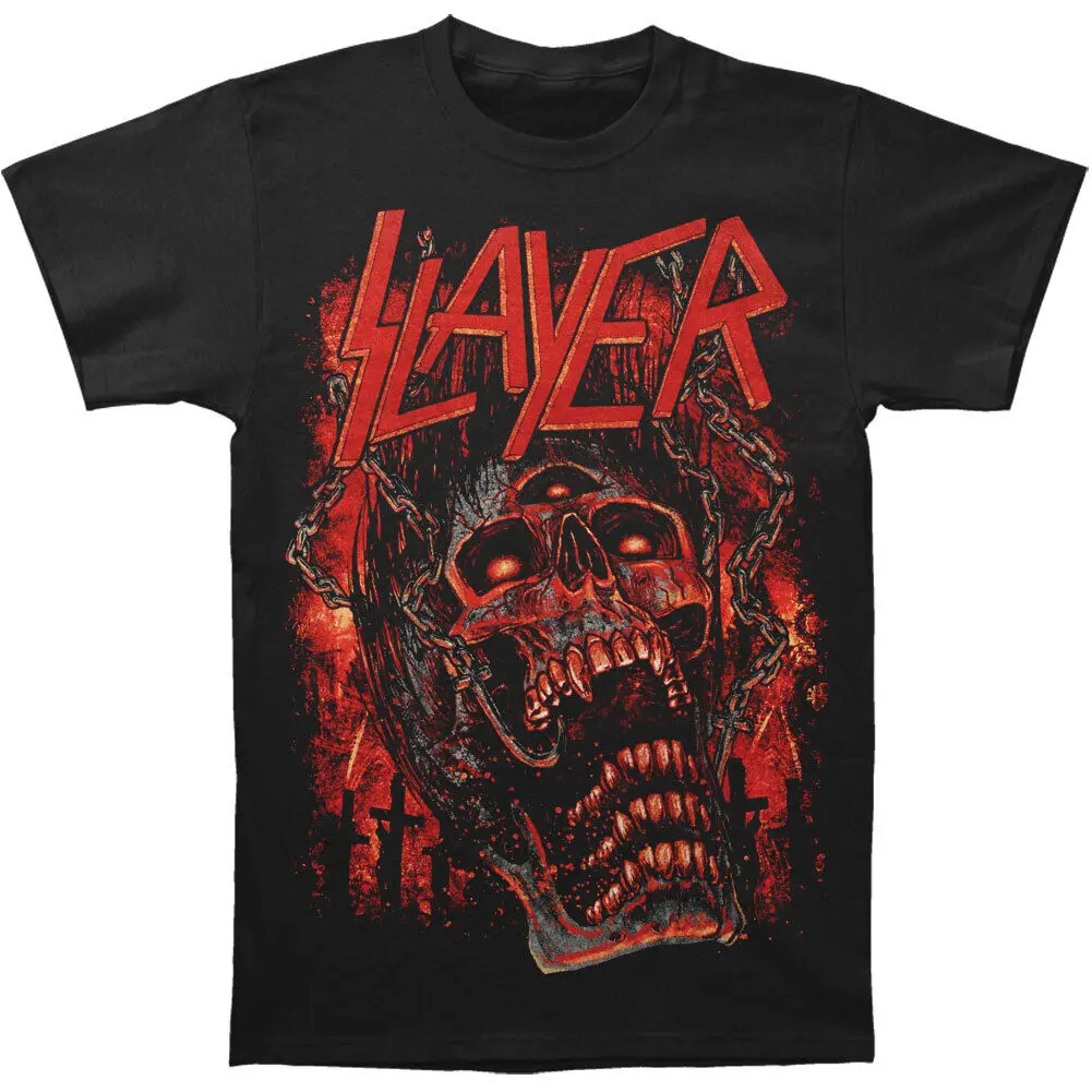 Men'S Slayer Meat Hooks T Shirt Large Black