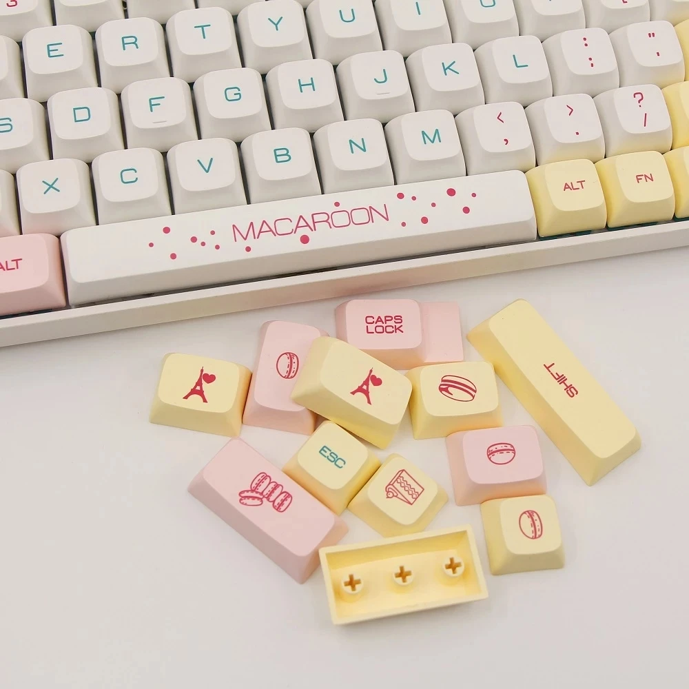 Macaron Keycap 131 Key PBT Keycaps DYE-SUB XDA Profile Personalized Sturdy non-slip Keycap For Mechanical Keyboard MX Switch