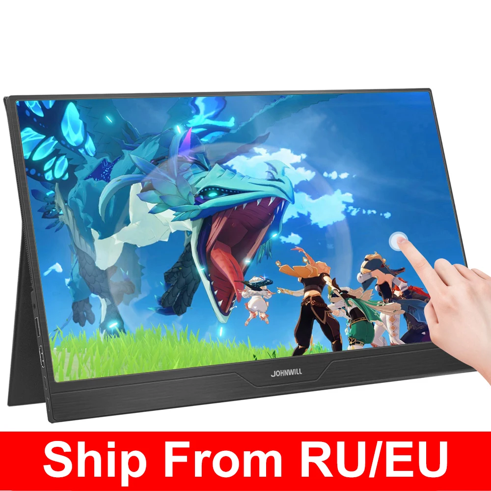 

Go 15.6inch Portable Monitor Touch Screen 1080P IPS Panel Display Type C HDMI-Compatible For PS5 PS4 Switch Raspberry PI PC