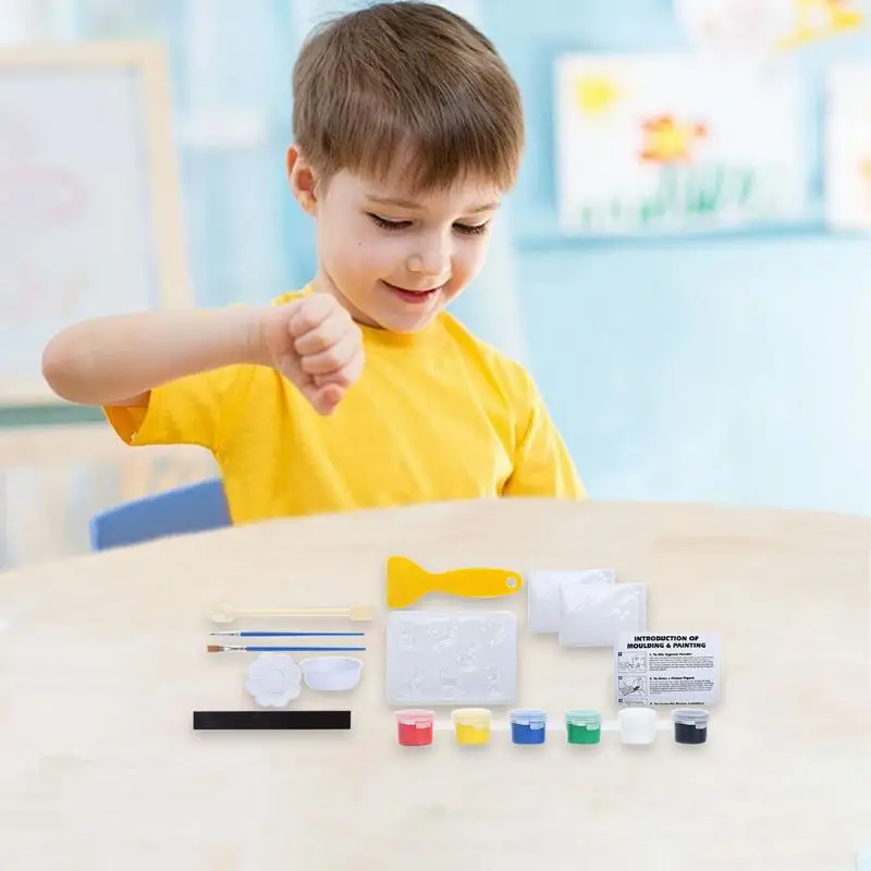 

Plaster Doll Painting Christmas Theme Plaster Statue Painting Arts Set Plaster To Paint Christmas Ornaments Crafts For Kids Boys
