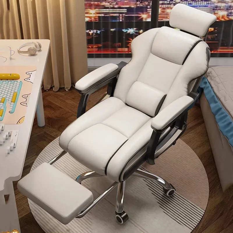 Luxury Durable Office Chair Long Sitting Elastic Home Swivel Gaming Chair Rotatable Boys Furniture Sets