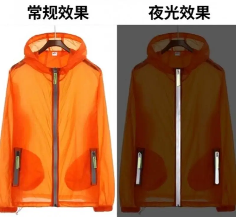 Female Windbreaker Solid Outwear Outdoors 4Xl 5Xl 6Xl 7Xl Women Hooded Summer Sunscreen Basic Jacket Transparent