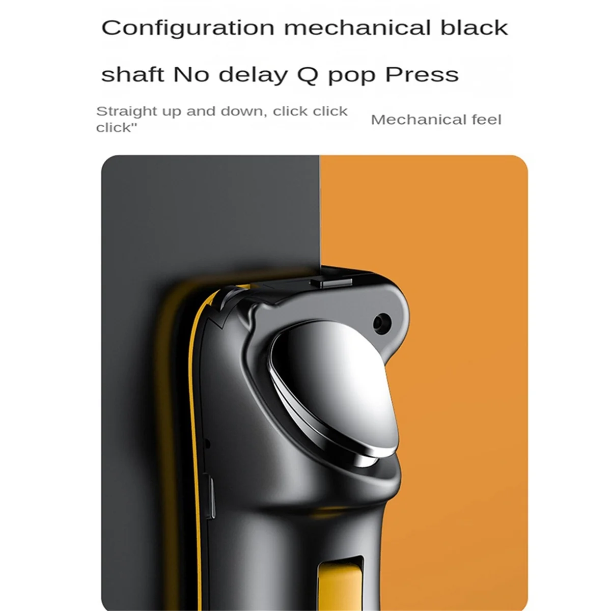 Six Finger for Ipad Game Trigger for PUBG Gaming Controller L1 R1 Alloy Key Button for Android Gamepad Joystick(Orange) DY