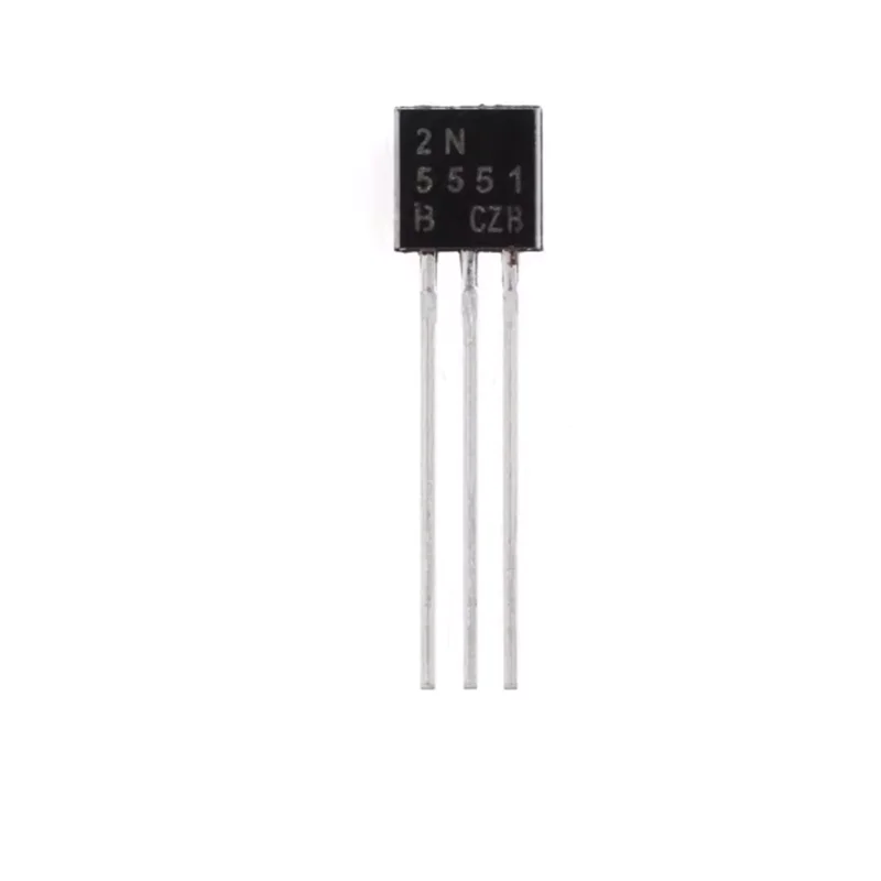 50pcs Original genuine 2N5551 TO-92NPN160V /0.6A through-hole transistor copper pins