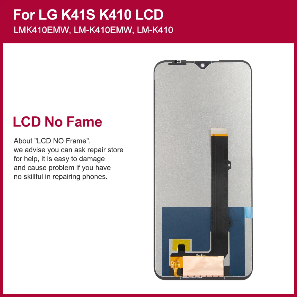 Brand new LCD For LG K40 k40s k41 k41s k42 Display Touch Screen Digitizer For LG k40 k400 k12 plus mobile phone lcd Replacement.