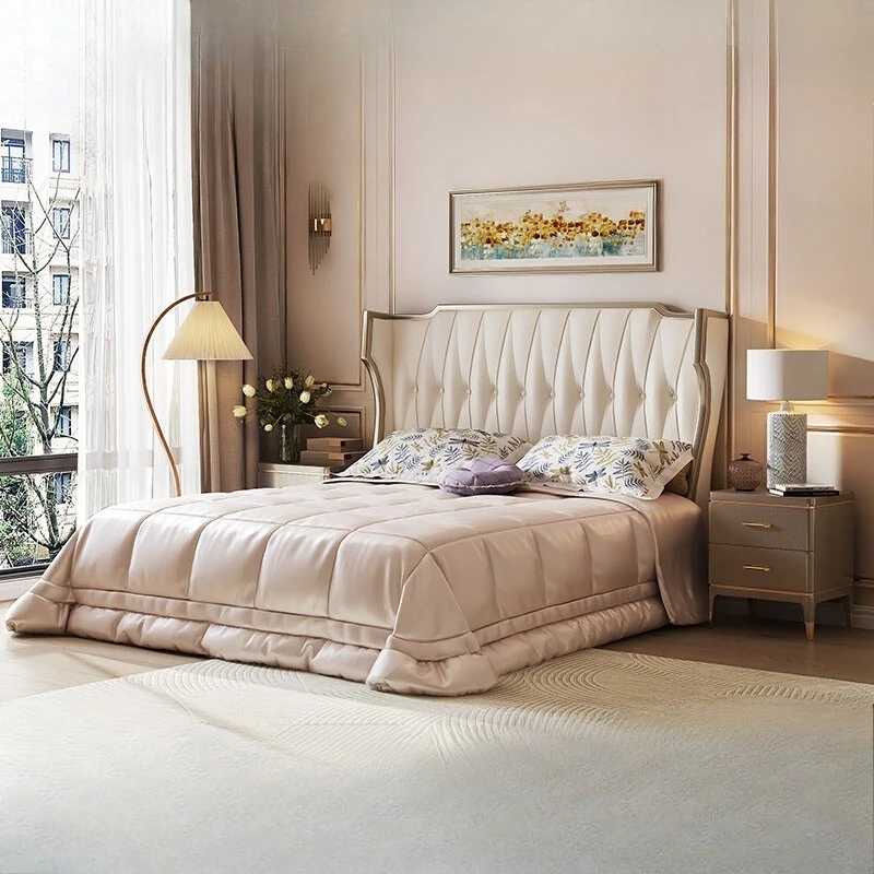 

Luxury Bed Bases And Frames 150X200cm Double Beds King Size Queen Twin Bed Frame Cama 180x200 Bed Headboards Bedroom Furniture