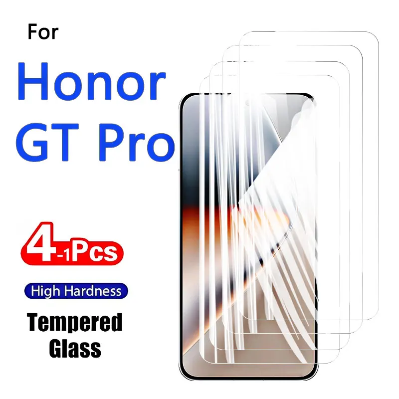 

Защитные пленки для экрана Honor GT Pro GTPro, 1-4 шт., из закаленного стекла, 9H, с высоким содержанием алюминия, устойчивые к царапинам, совместимые с чехлами, с защитой от отпечатков пальцев