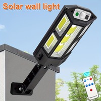 1pc Solar Street Lights,43LED Solar Wall Light Outdoor,Remote Control Solar Flood Light,Motion Sensor,For Yard,Garden Lamp