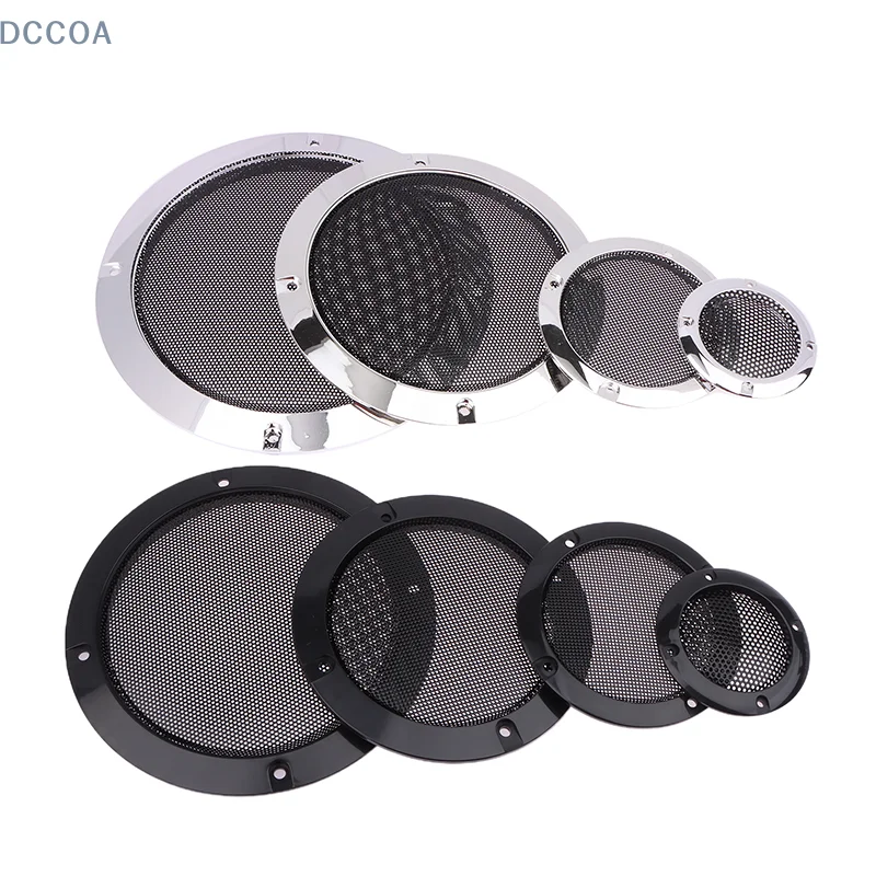 2/3/4/5/6.5/8 Inch Speaker Net Cover Car Home Loudspeaker Mesh Enclosure Speakers Plastic Frame Metal Iron Wire Grilles