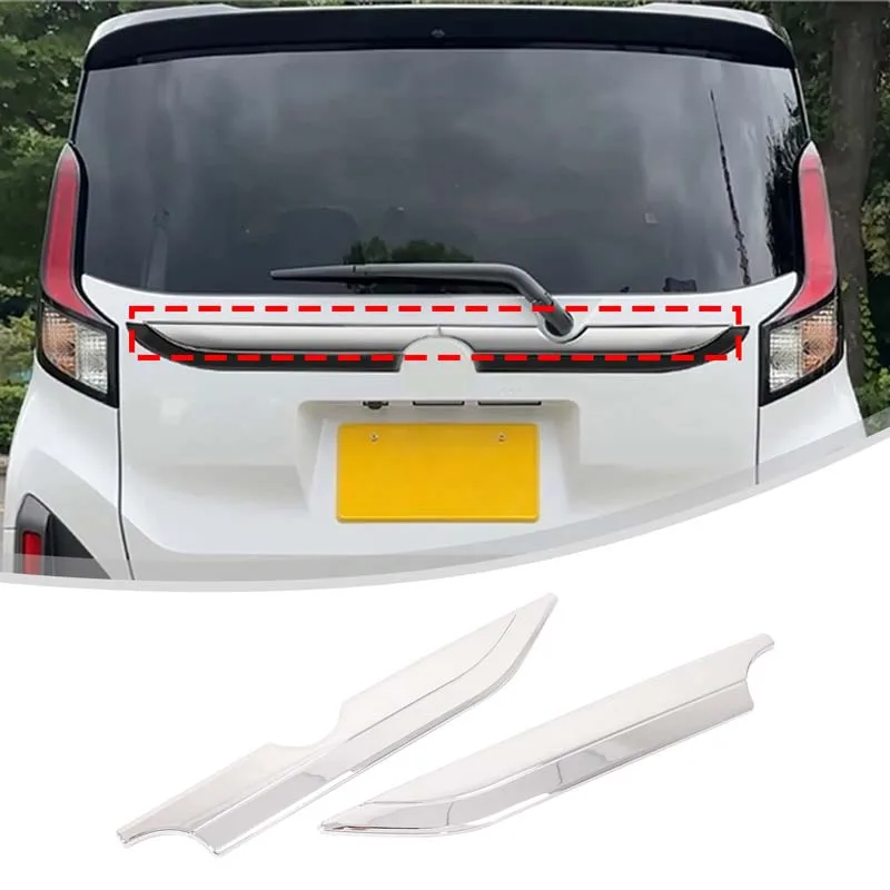 

For Toyota DaFa Move 2025 Car Tailgate Decorative Strip ABS Glossy Automotive Modification Accessories