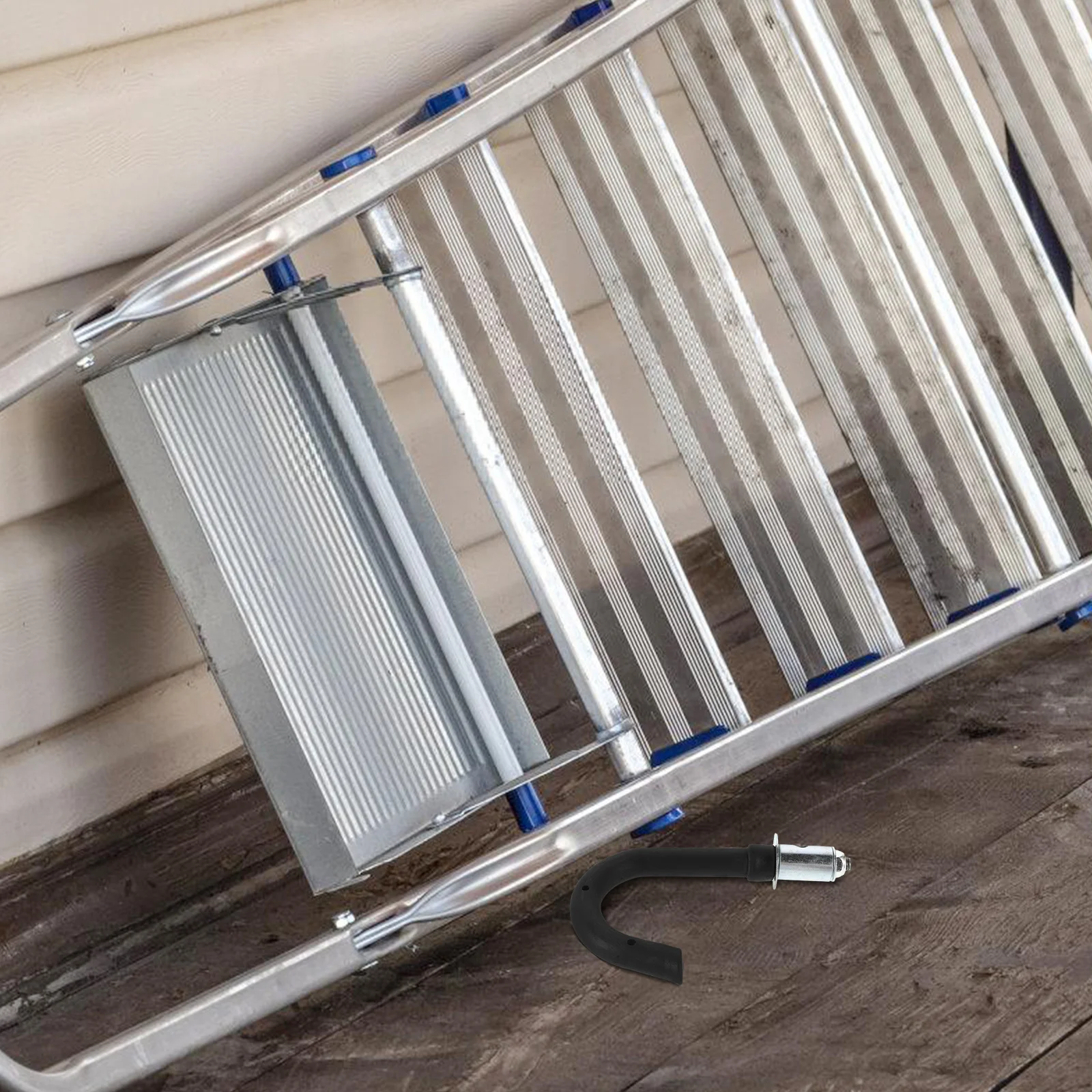 1 زوج سقف سلم السنانير الثقيلة المرآب تمديد سلم استقرار جدار جبل سرير بطابقين تصغير معلقة هوك انفصال #5