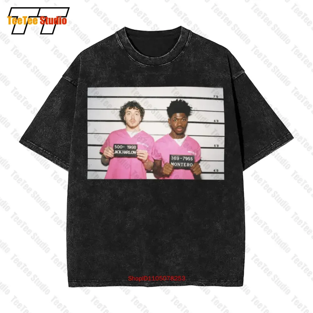 Lil Nas X Jack Harlow Industry Baby Aesthetic Premium Short Sleeve Tee T-Shirt 29J5