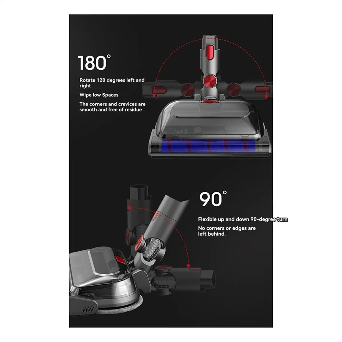 [2026 Trend]For V15 V11 V10 V8 V7 Electric Mop Attachment Mop Suction with Lock and Mop Vacuum Cleaner Accessories