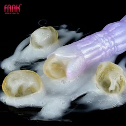 FAAK Fantasy Pneumatic Ovipositor Anal Sex Toys Diy gelatin Lay Eggs  Silicone Vaginal Balls Butt Plug Adult Games Masturbators