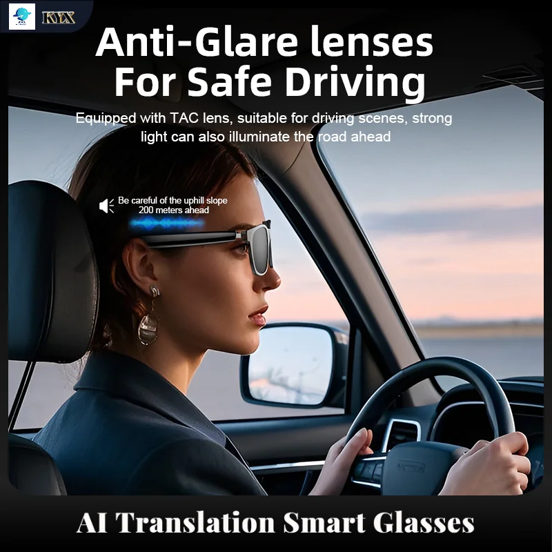 

AI Translation Smart Glasses Bluetooth Call Playing Music With Chat GPT Real-time Translation multifunctional Glasses