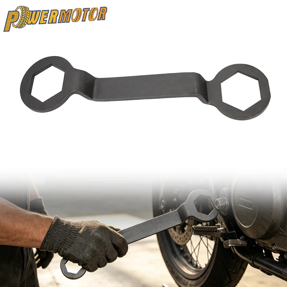 Motorcycle Universal Belt Nut Removal Wrench Double Head Hexagonal Clutch Durable Multifunctional Tool Motorbike Accessories