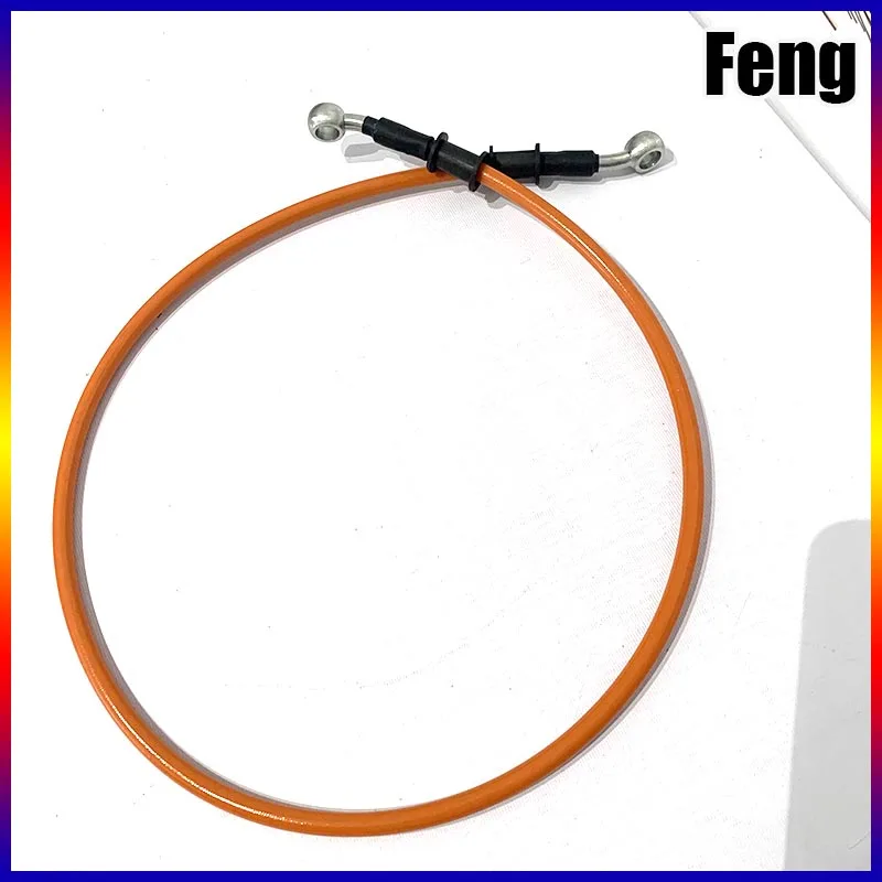 Lengh 400mm-1500mm Hydraulic Brake Hose Universal Brake Hose Line Steel Brake Cable  Banjo Head Both Sides 28 ° For Motorcycle