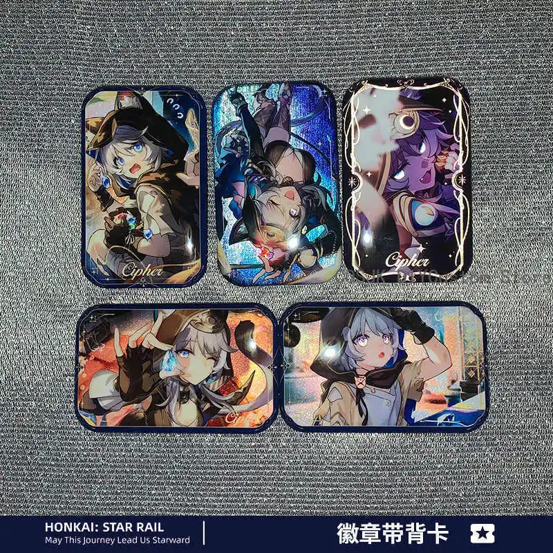 

Игра Honkai: Star Rail Cipher, отражающий свет, кнопка, булавка, милая брошь в стиле аниме, значок для рюкзака, аксессуары, декор для фанатов