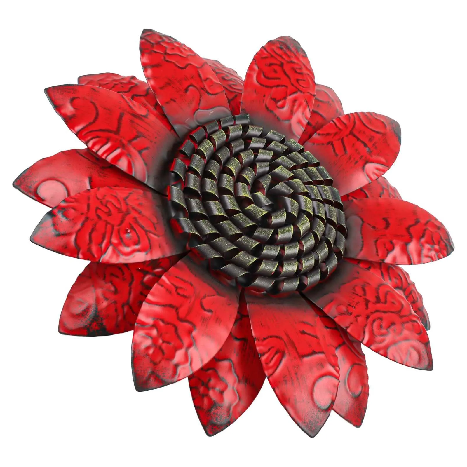 Sunflower Wrought Iron Wall Hanging Metal Flower Art Decoration For Home Garden Room Decor Accessories