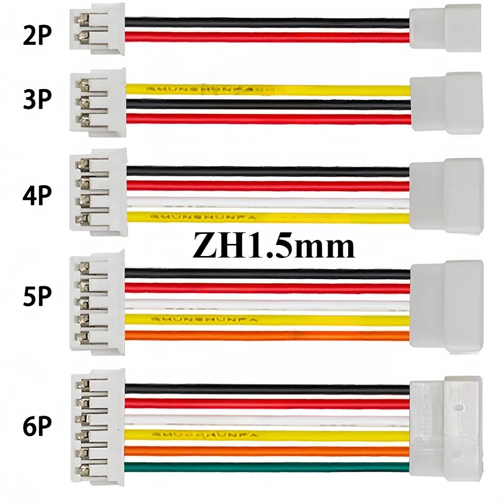 

5Pcs/lot ZH1.5 Female To Male Adapter Conversion Line Connector Wire Cable 20cm 2P 3P 4P