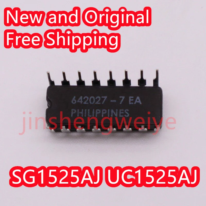 5PCS SG1525AJ UC1525AJ Inline CDIP16 Voltage Mode PMIC - Voltage Regulators - DC DC Switching Controller ICs