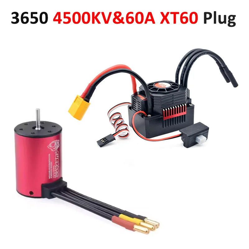 Overtref Hobby KK 3650 Brushless Combo 7700/6900/4500/3600/3100KV Waterdichte Motor 60/120A ESC 3.175mm As voor 1/10 RC Auto Onderdeel