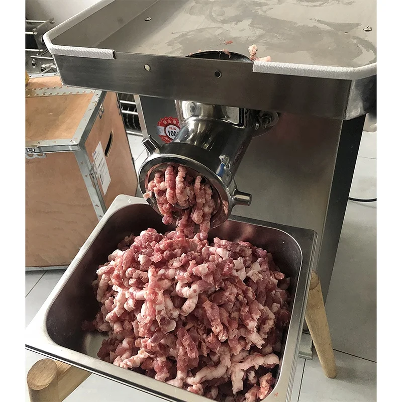 

Небольшая машина для резки мяса, мясорубка, нарезка для свежего мяса для ресторана