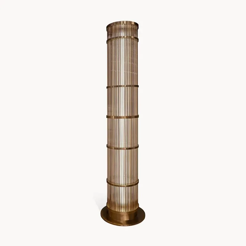Modern LED Floor Lamp Nordic Luxury Handmade Glass Metal High Footed Standing Light for Living Room Bedroom Hotel Interior
