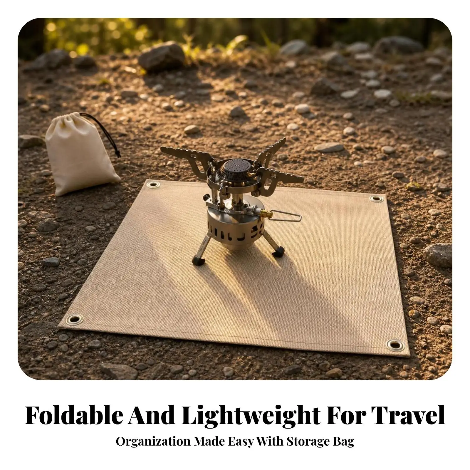 Reusable Fireproof Mat | Portable, Under Grill Mat, Fireproof Tarp, for Barbecue