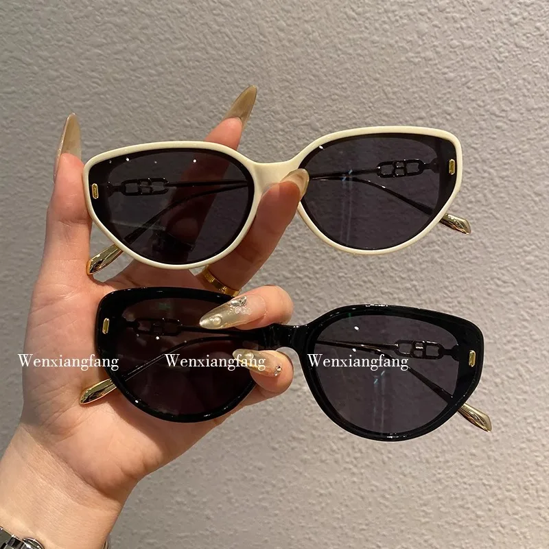 Cat's Eye Sunglasses Suitable for Women's Wide Face Widened Face Showing Small 2025 New High-grade Sunscreen Sunglasses Trendy