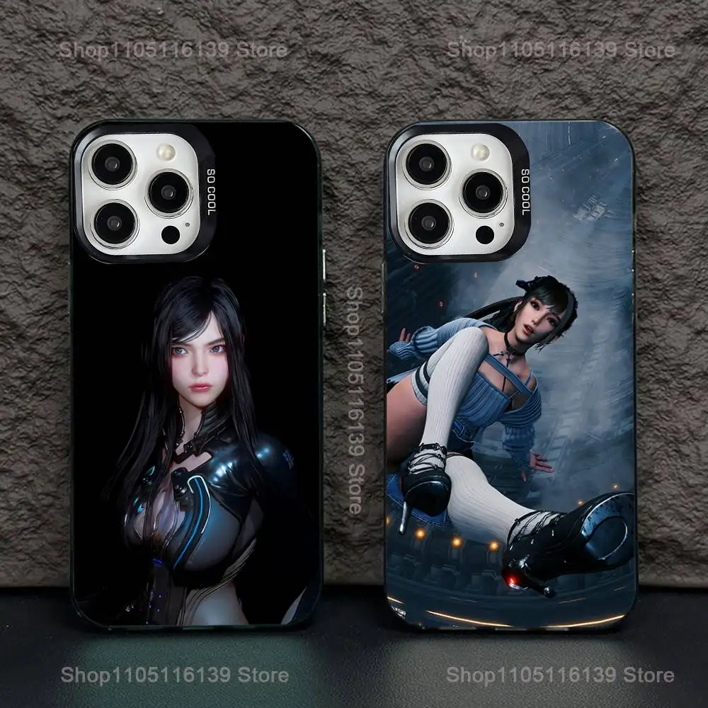 

Game S-Stellar Blade Phone Case For iPhone 16,15,14,13,12,11,Pro,XS,Max,Plus,Mini,SE Black Candy Matte Shockproof Cover